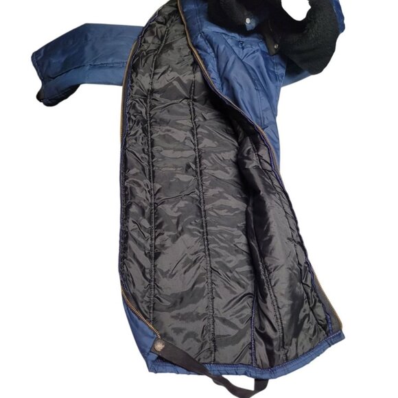 Zero Zone Snow Suit Vintage Zip Snap Mens M Womens L Blue Winter Snowmobile Ice - Picture 7 of 8